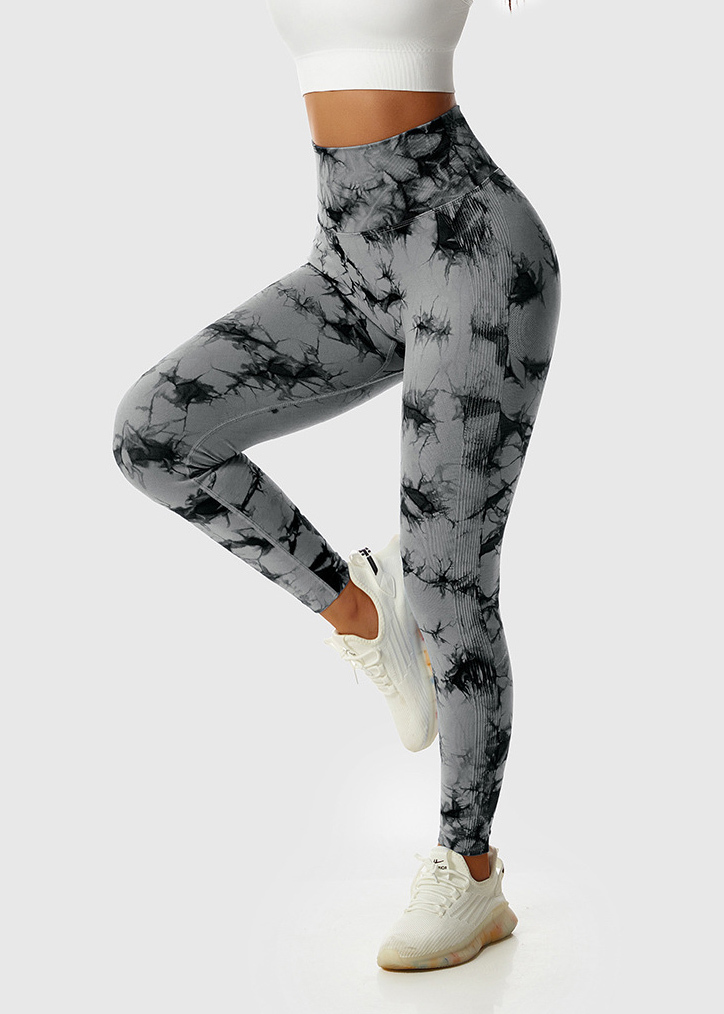 Customized Tie-Dye High Waist Yoga Pants