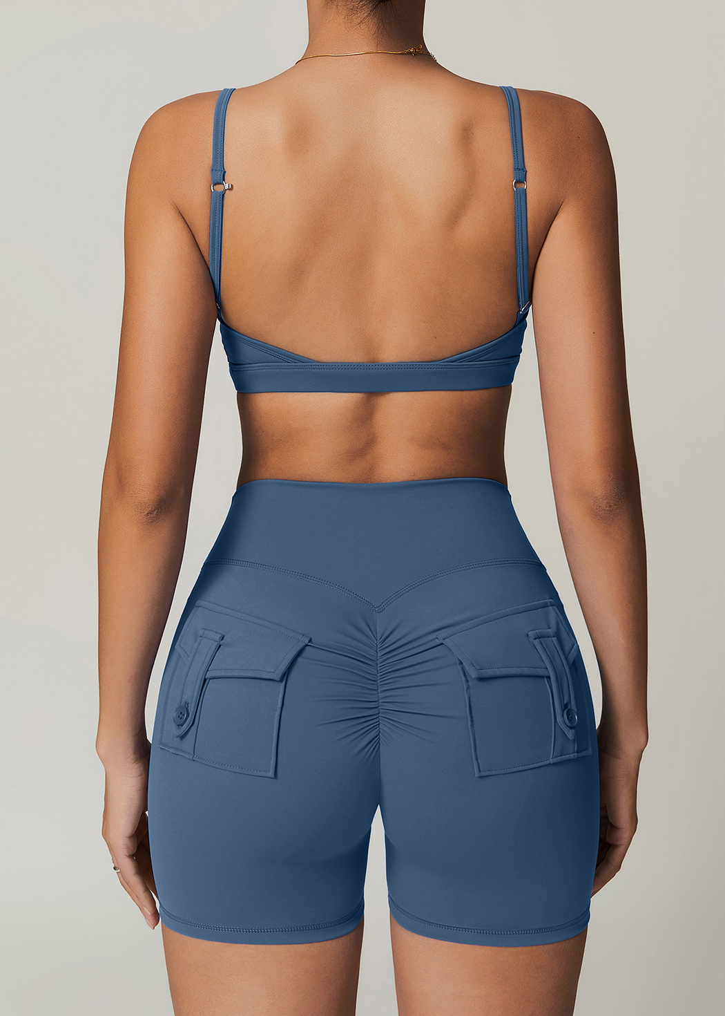 Customized Cross-button sports bra (2 ways to wear)