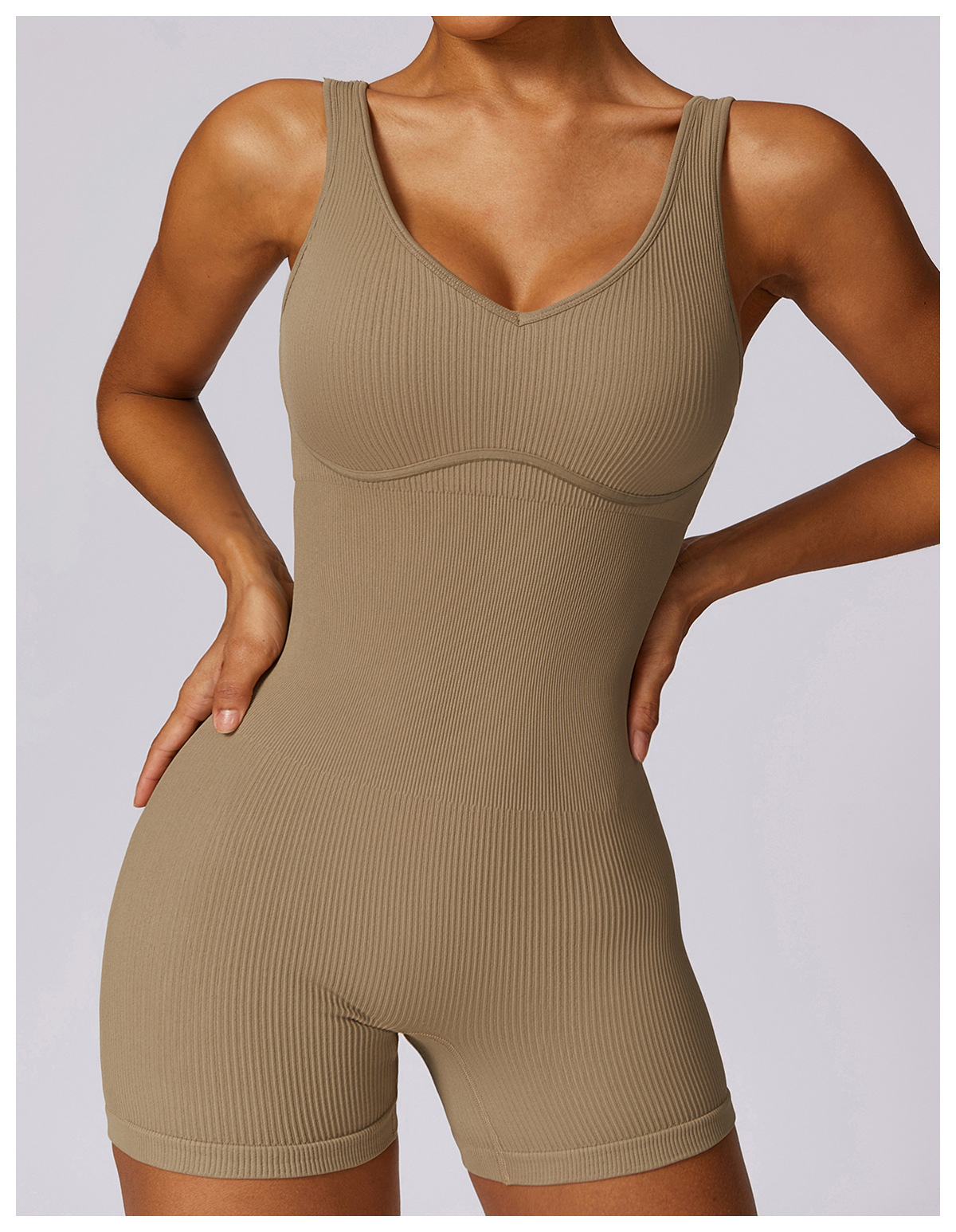 Customized High Strength Seamless Backless One-piece Yoga Wear