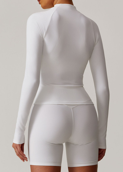 Customized Zipper quick-drying long-sleeved yoga suit