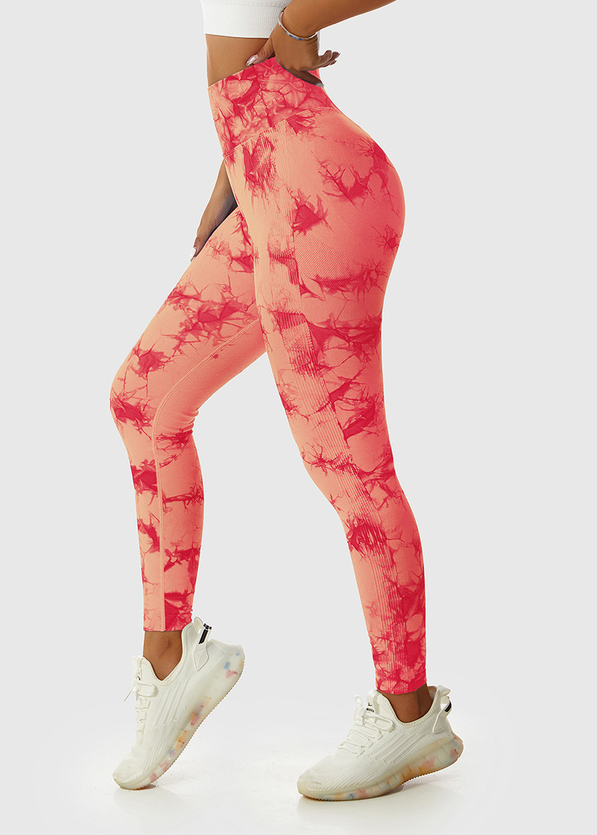 Customized Tie-Dye High Waist Yoga Pants