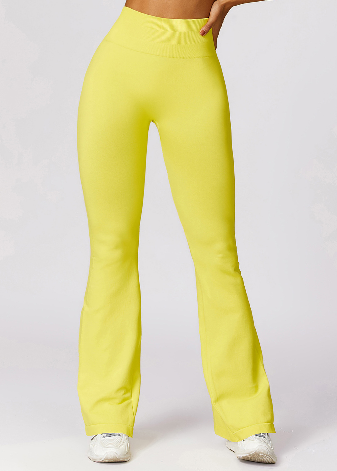 Customized Skinny Seamless Hip Lifting Yoga Flared Pants