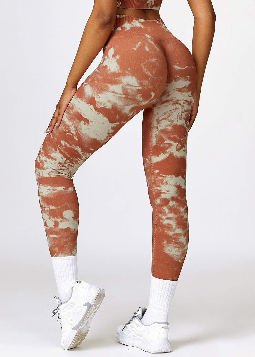 Custom Printed Seamless High Waist Yoga Pants Camouflage
