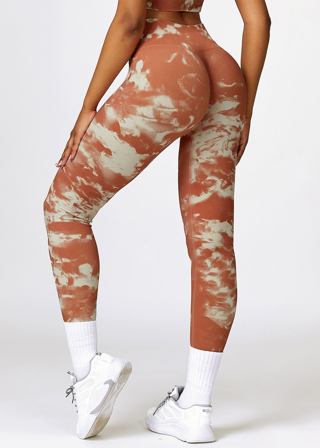 Custom Printed Seamless High Waist Yoga Pants Camouflage