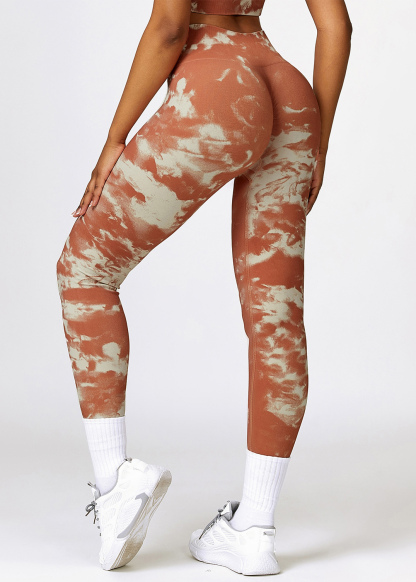 Custom Printed Seamless High Waist Yoga Pants Camouflage