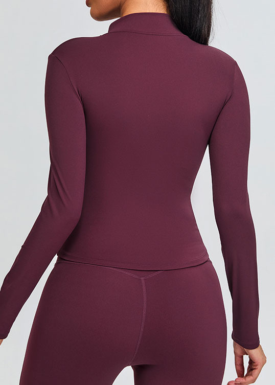 Customized Stand collar long sleeve yoga suit