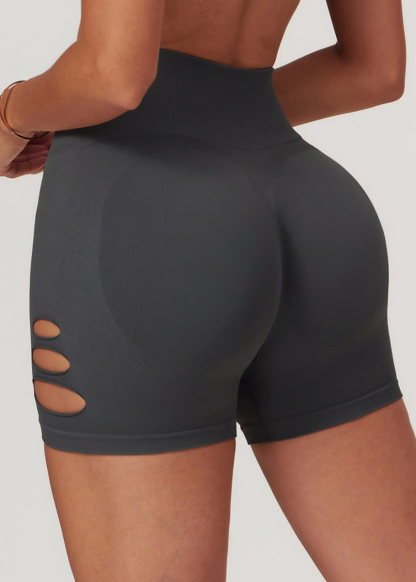 Customized Cutout Seamless Skinny Yoga Shorts