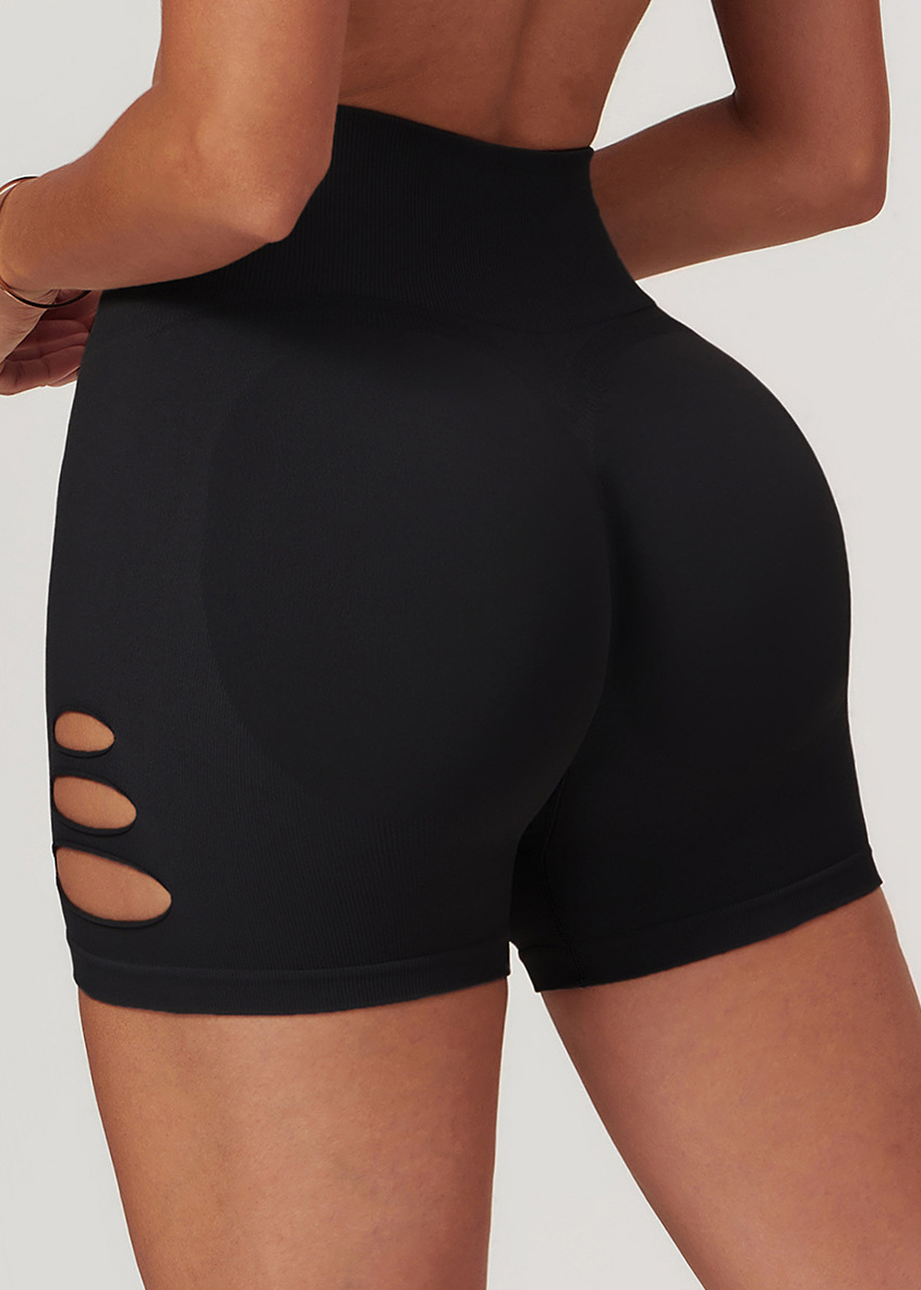 Customized Cutout Seamless Skinny Yoga Shorts