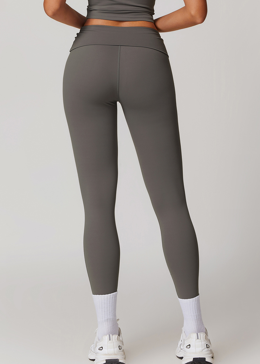 Customized Folded High Waist Fitness Pants