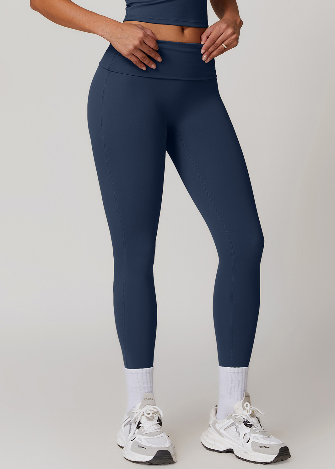 Customized Folded High Waist Fitness Pants