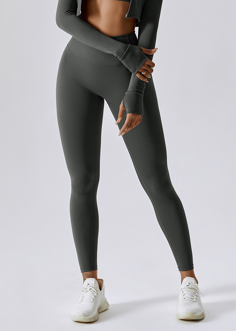 [Copy] Customized 2024 New V-Waist Pleated Yoga Pants