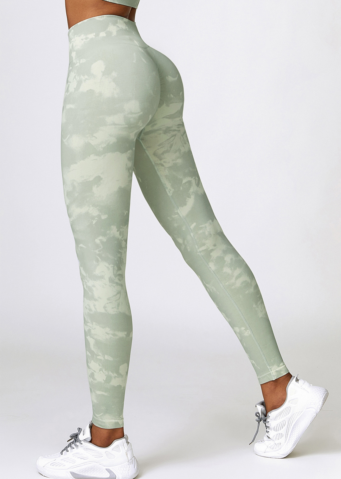 Custom Printed Seamless High Waist Yoga Pants Camouflage