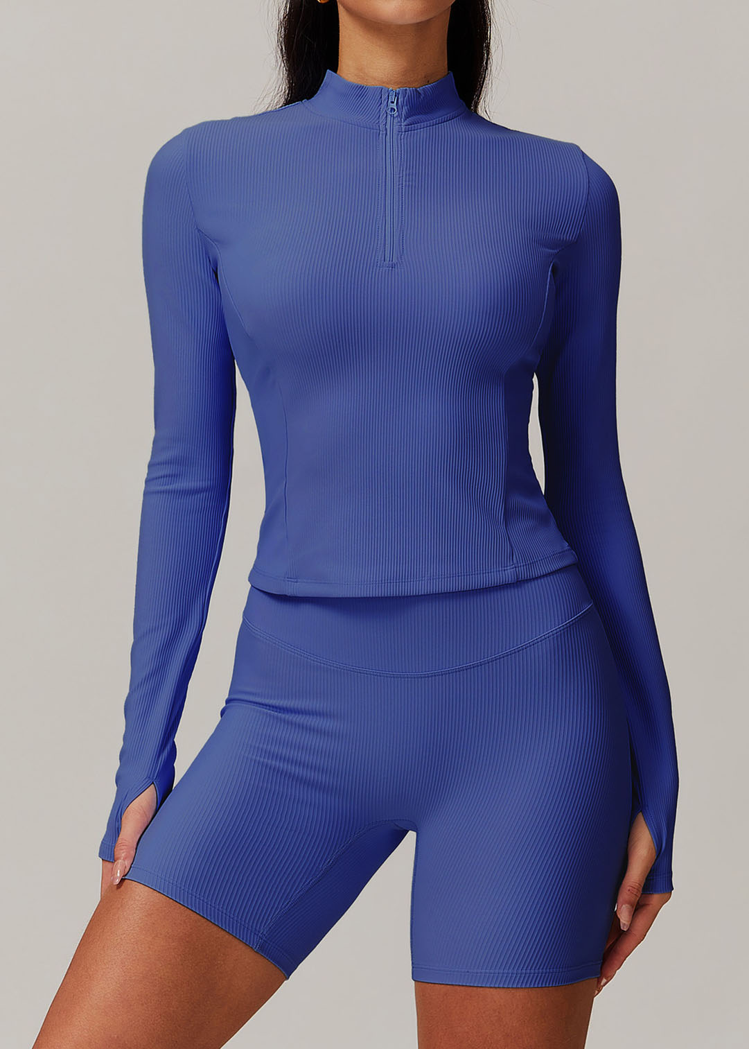 Customized Stand collar long sleeve yoga suit
