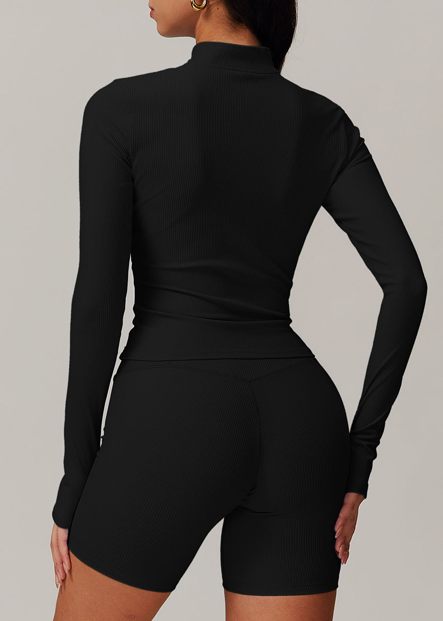 Customized Stand collar long sleeve yoga suit