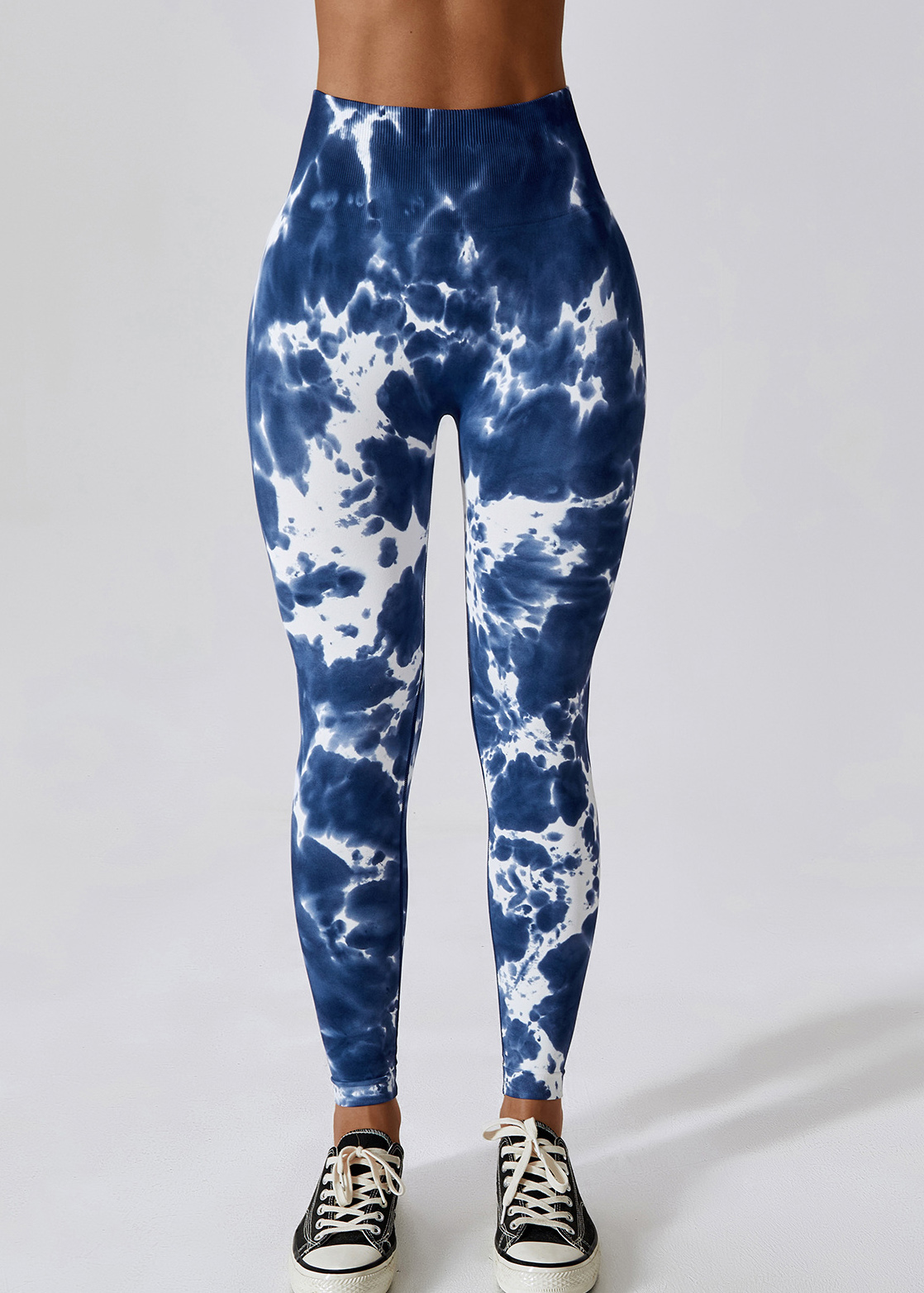 Customized Tie-Dye Seamless High Waist Yoga Pants