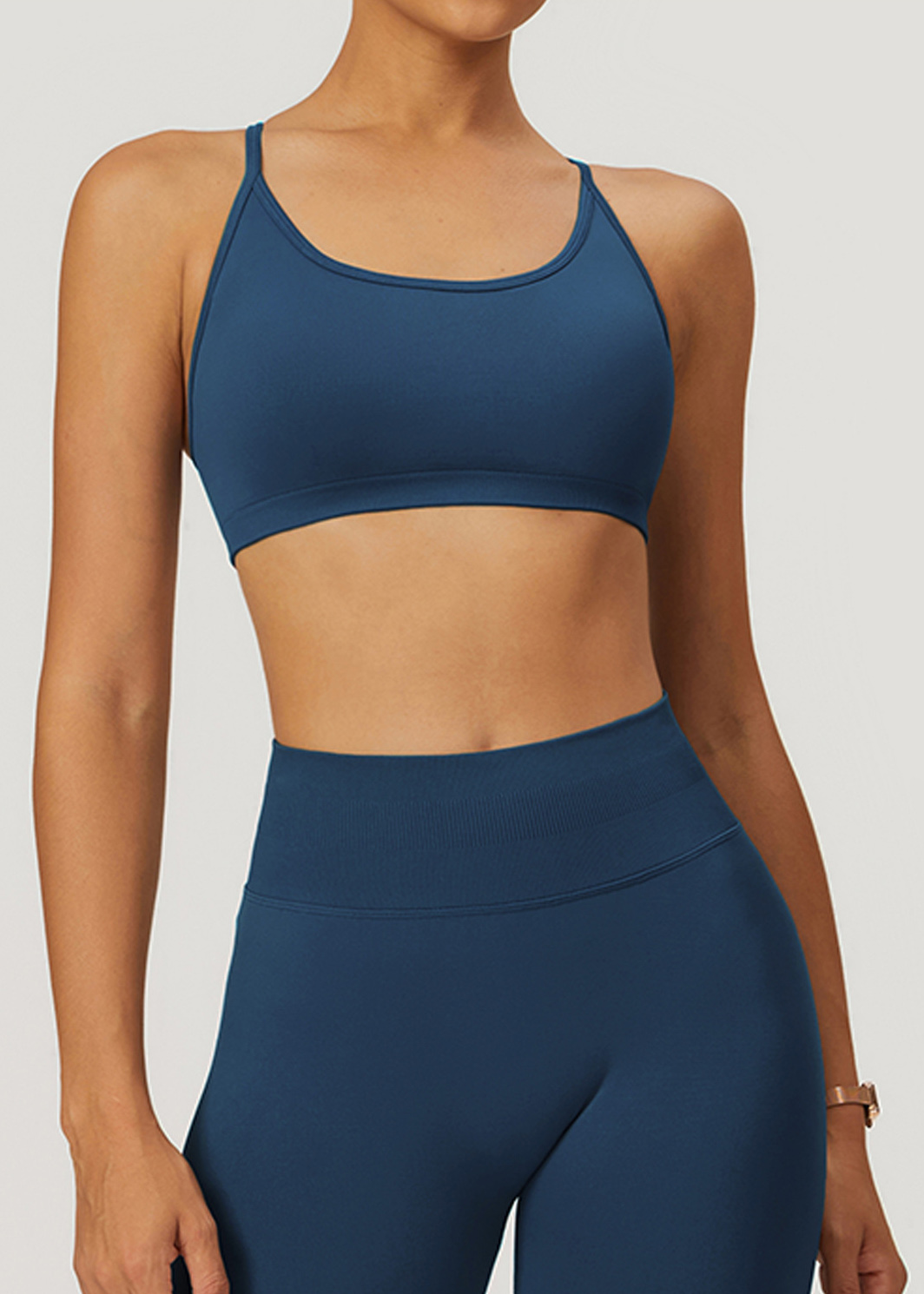 Customized Seamless Cross Back Yoga Bra