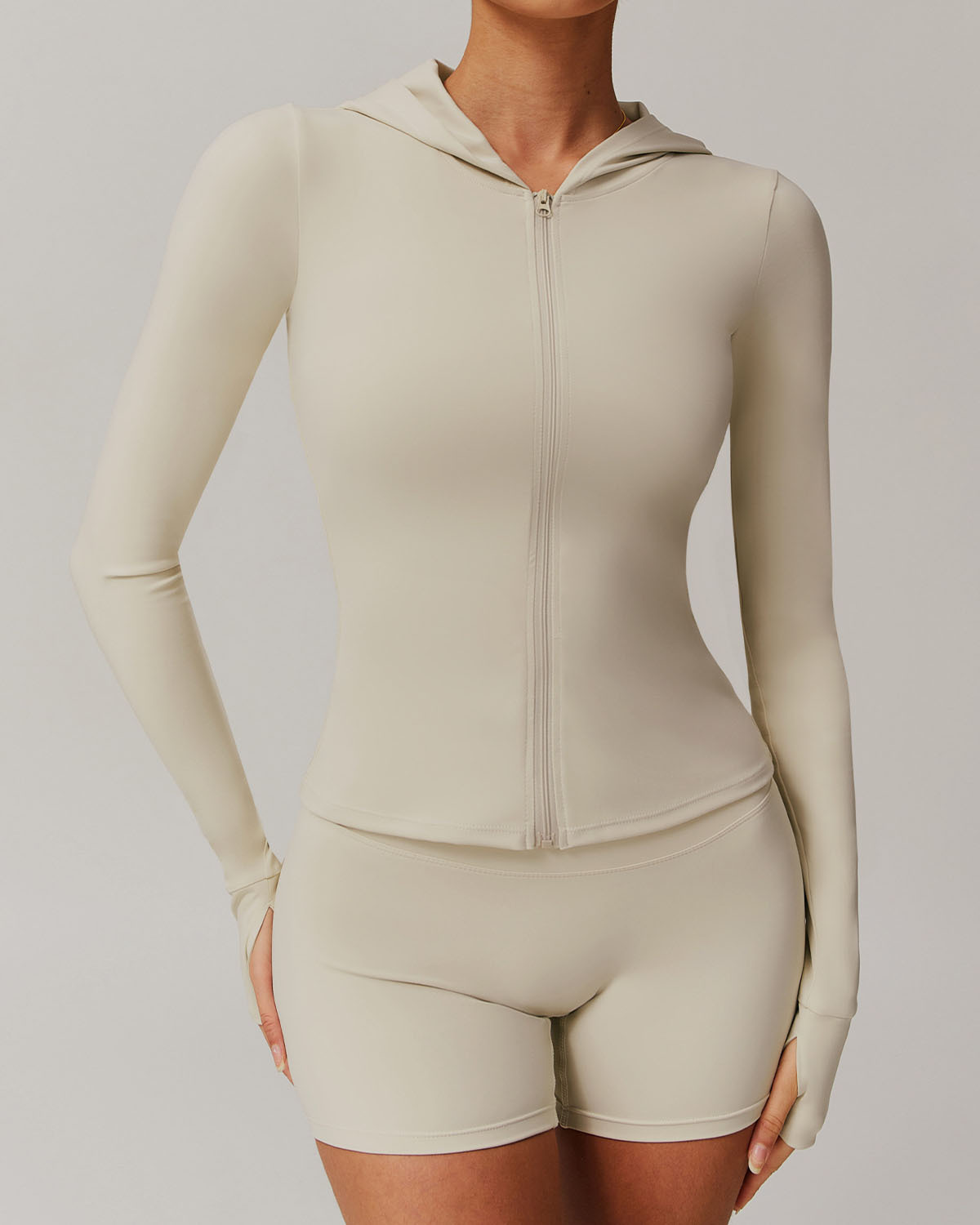 Customized Zippered Brushed Fit Long Sleeve Sport Jacket