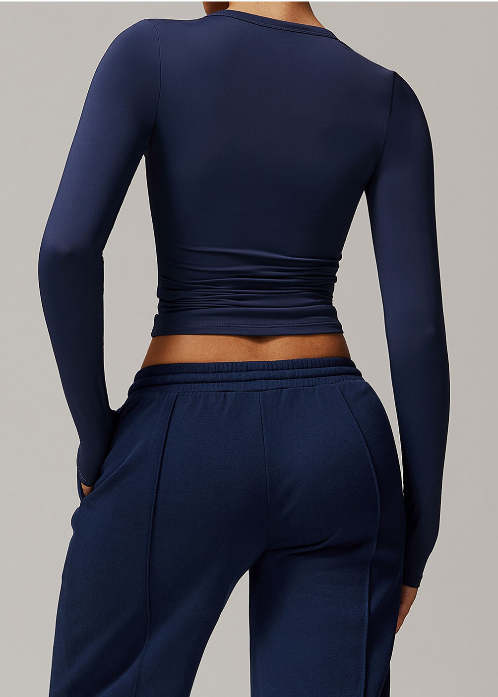 Customized Quick-drying brushed tight yoga long sleeves