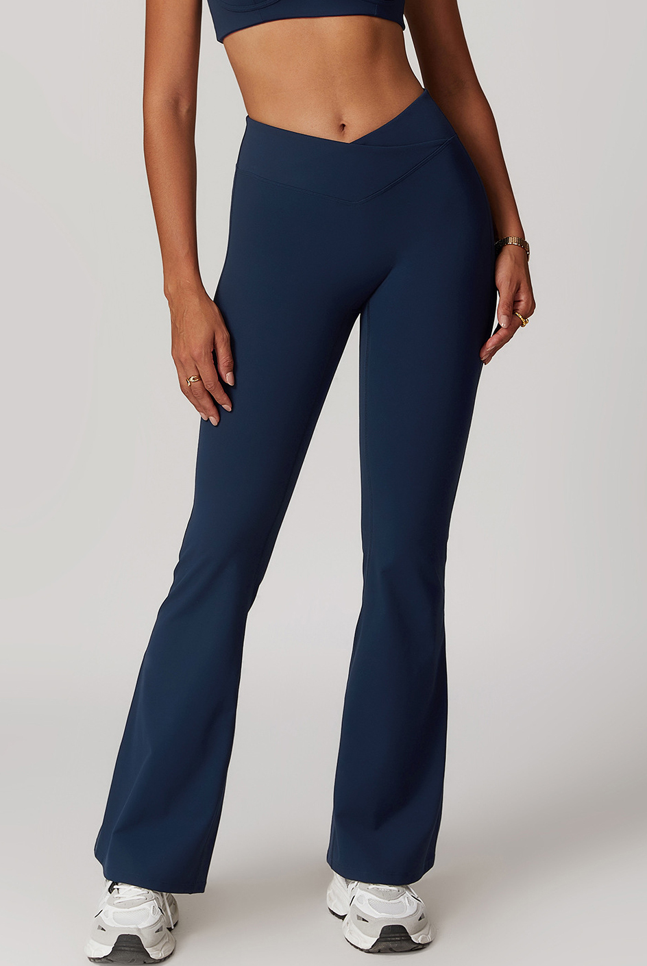 Customized  cross high waist yoga pants