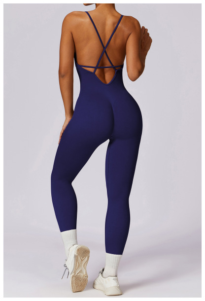 Customized seamless Sling One Piece Fitness Bodysuit
