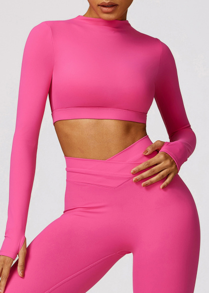 Customized Tight Long Sleeve Backless Yoga Wear