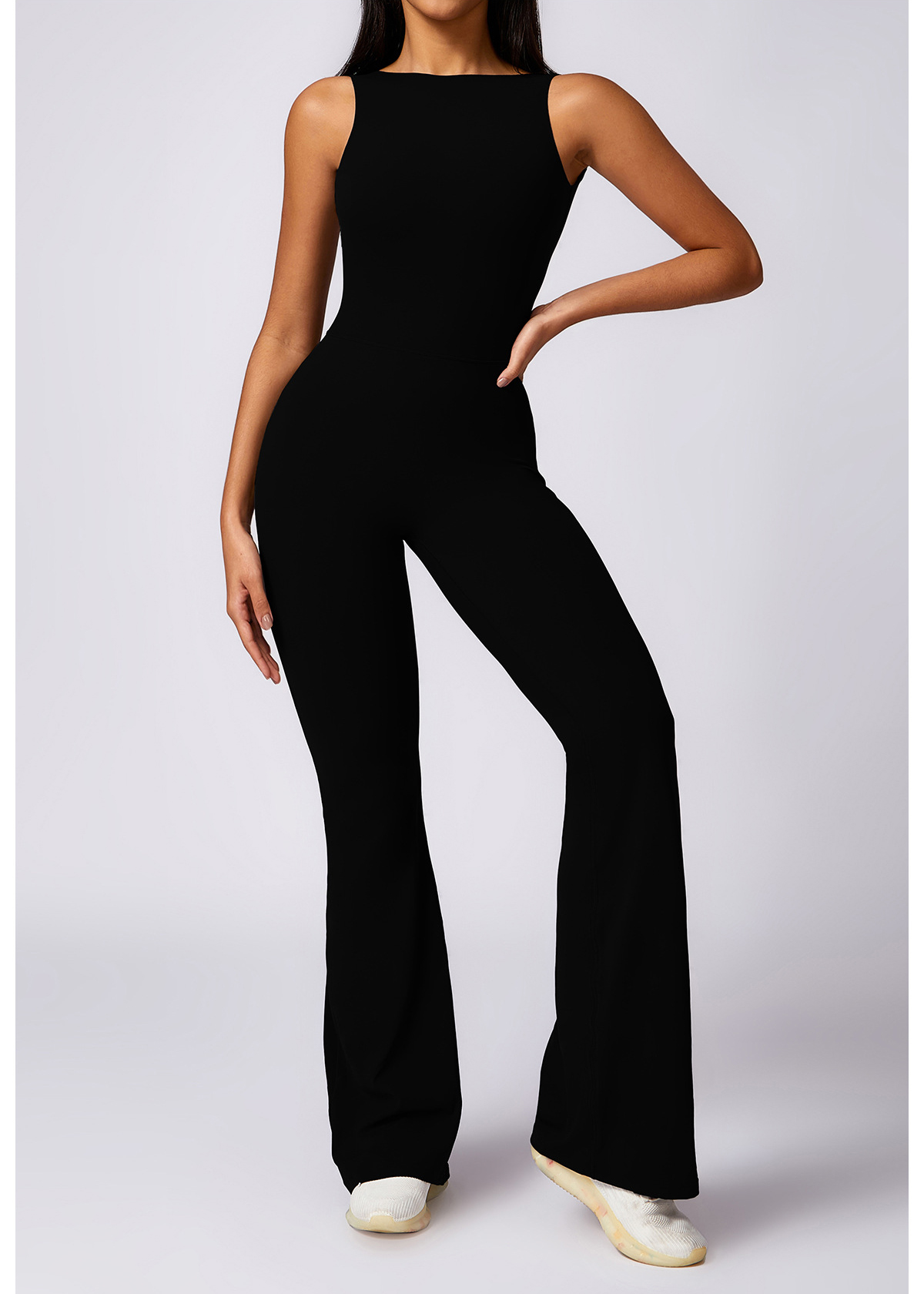 Customized Yoga Jumpsuit Casual Micro Flare Pants