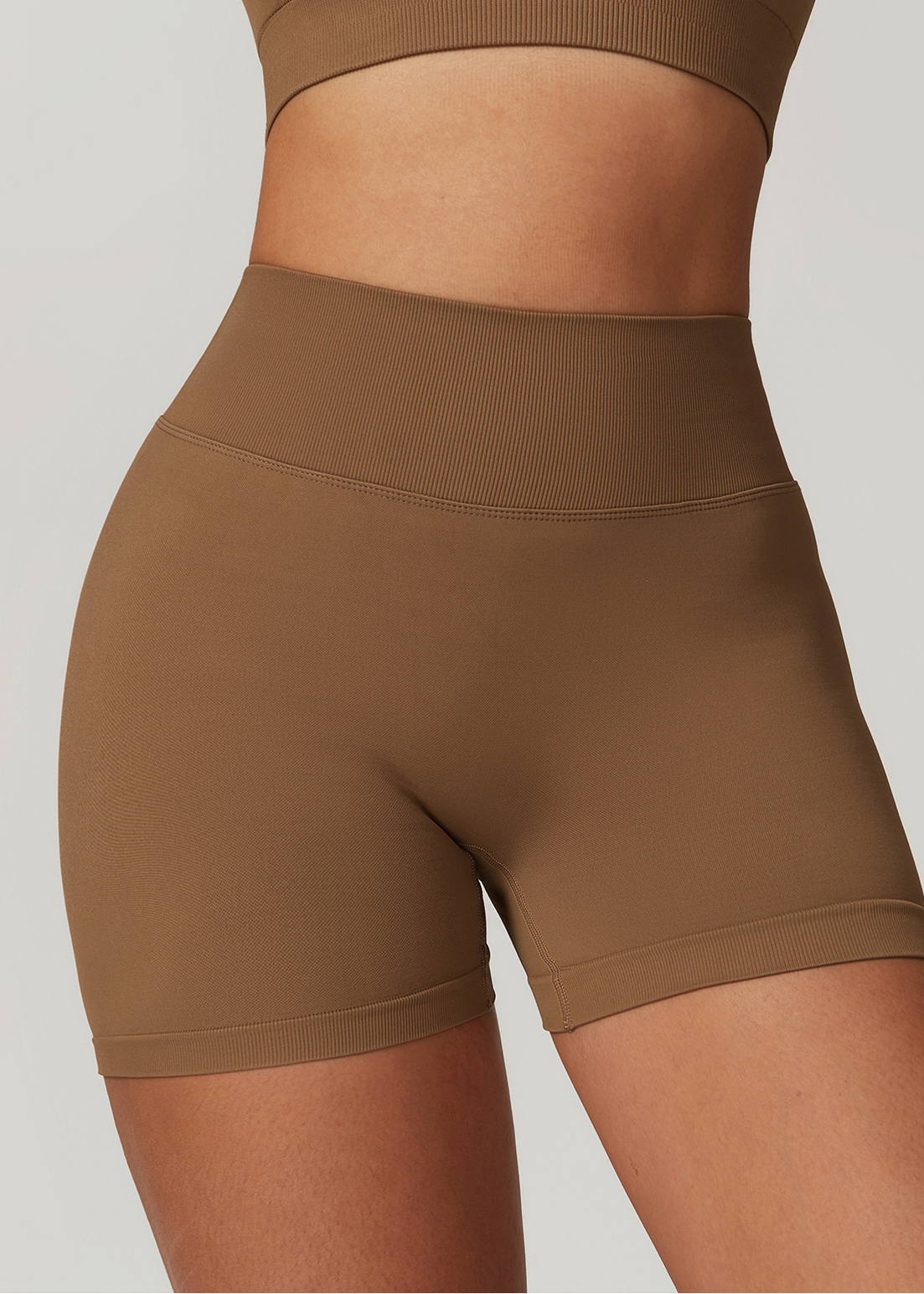 Customized Seamless High Waist Yoga Shorts