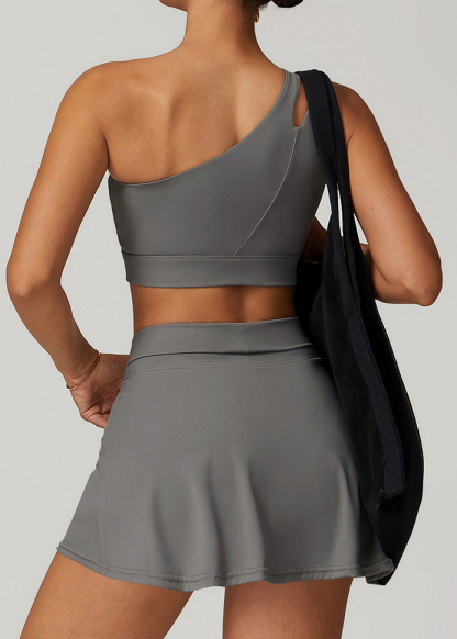 Customized Slanted One-Shoulder Back Yoga Bra