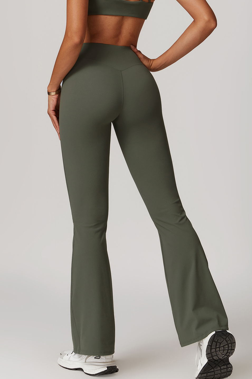 Customized  cross high waist yoga pants