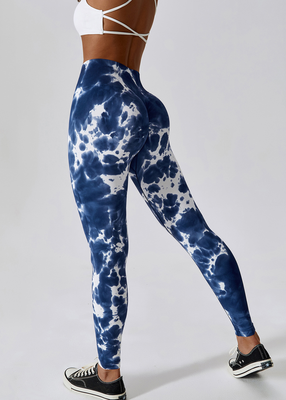Customized Tie-Dye Seamless High Waist Yoga Pants