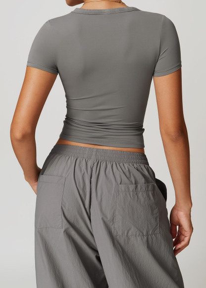 [Copy]Customized Quick-drying brushed tight yoga long sleeves