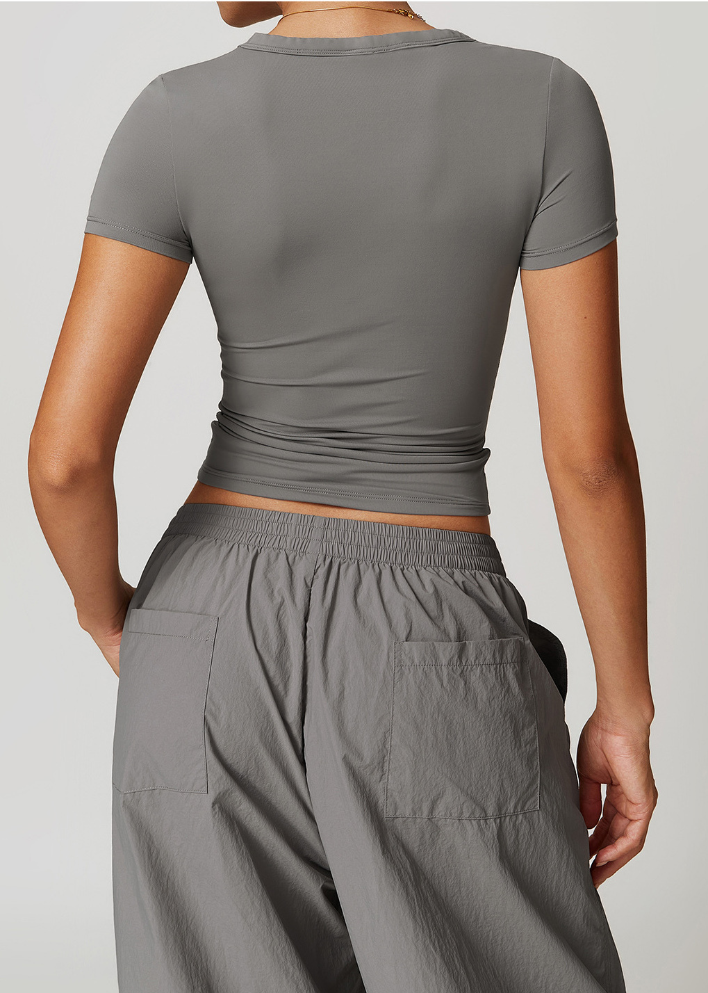 Customized Tight short sleeve yoga top