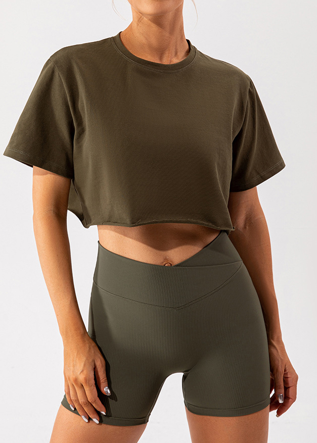 Customized Casual Sports Short Sleeve Yoga Wear