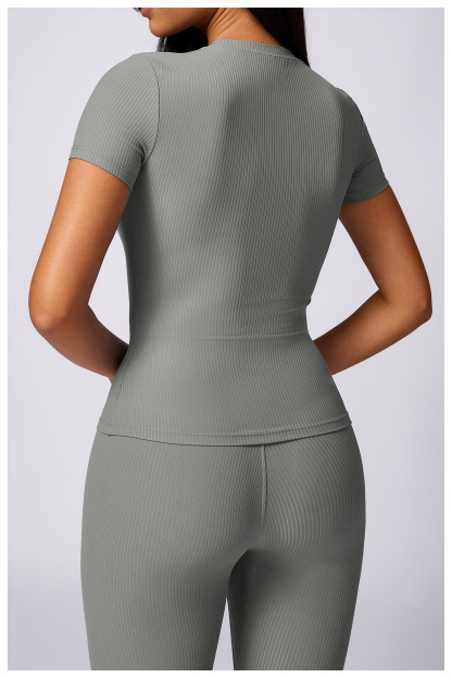 Customized Tight Fit Quick Dry Yoga Top T-Shirt