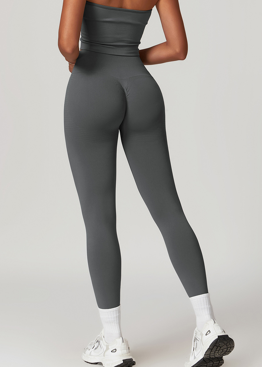 Customized Seamless Threaded Tummy Tuck Fitness Pants