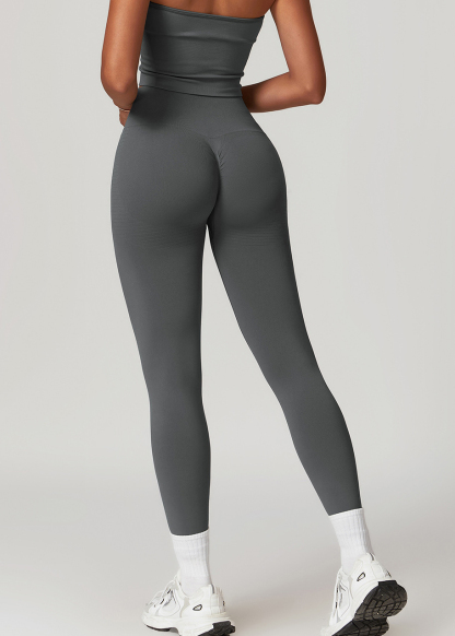 Customized Seamless Threaded Tummy Tuck Fitness Pants