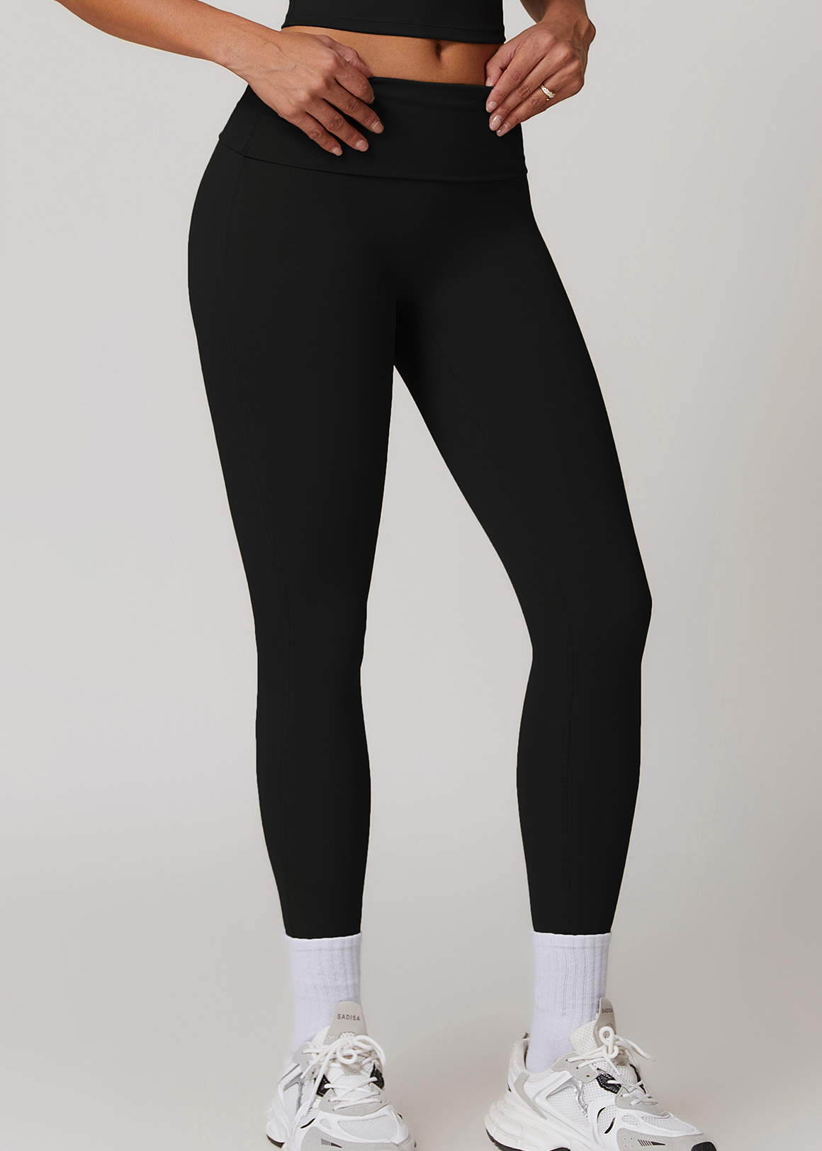 Customized Folded High Waist Fitness Pants