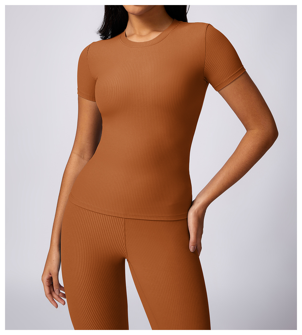 Customized Tight Fit Quick Dry Yoga Top T-Shirt