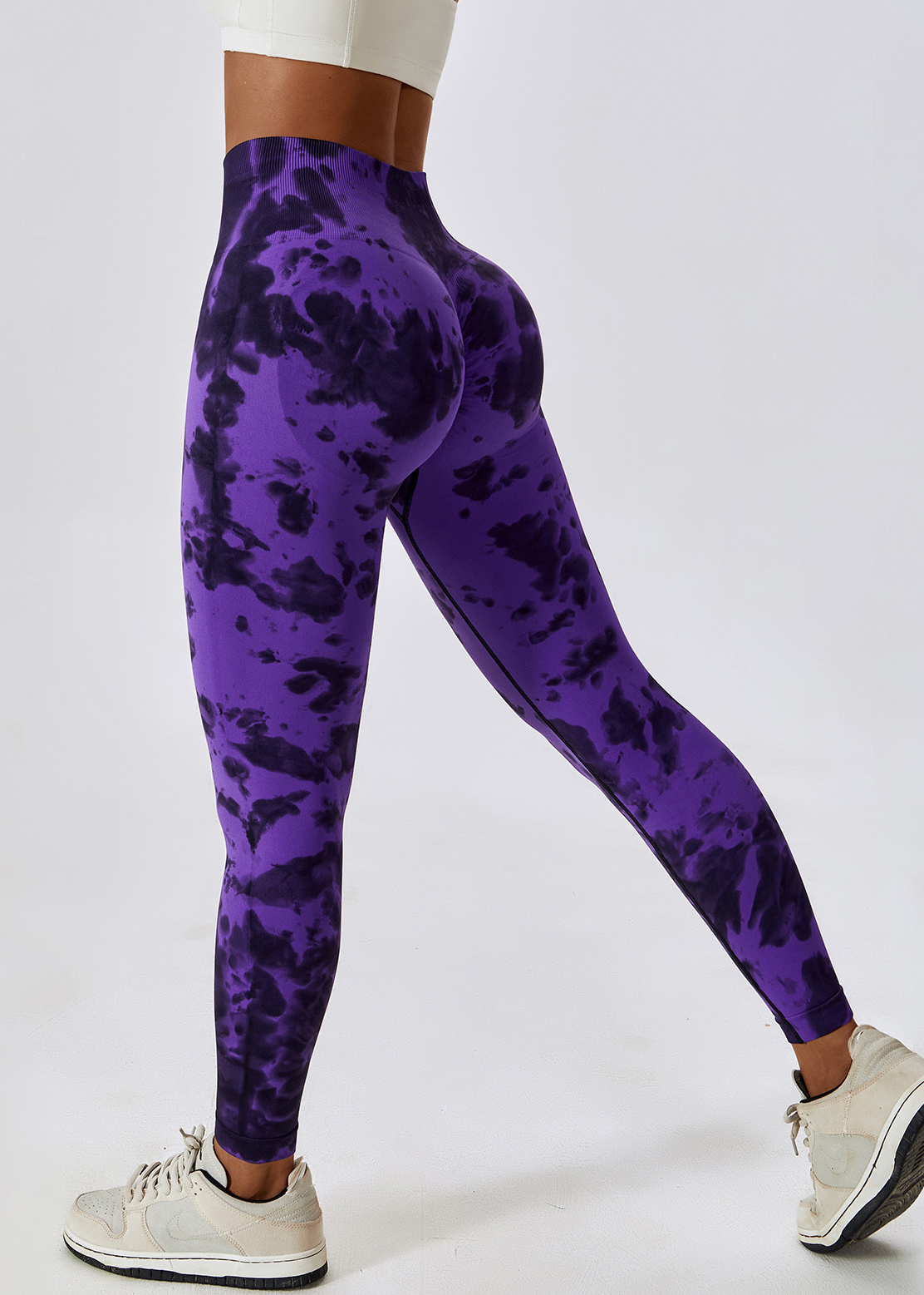 Customized Tie-Dye Seamless High Waist Yoga Pants
