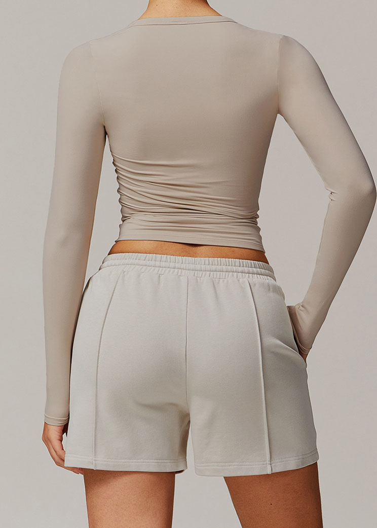 Customized Quick-drying brushed tight yoga long sleeves