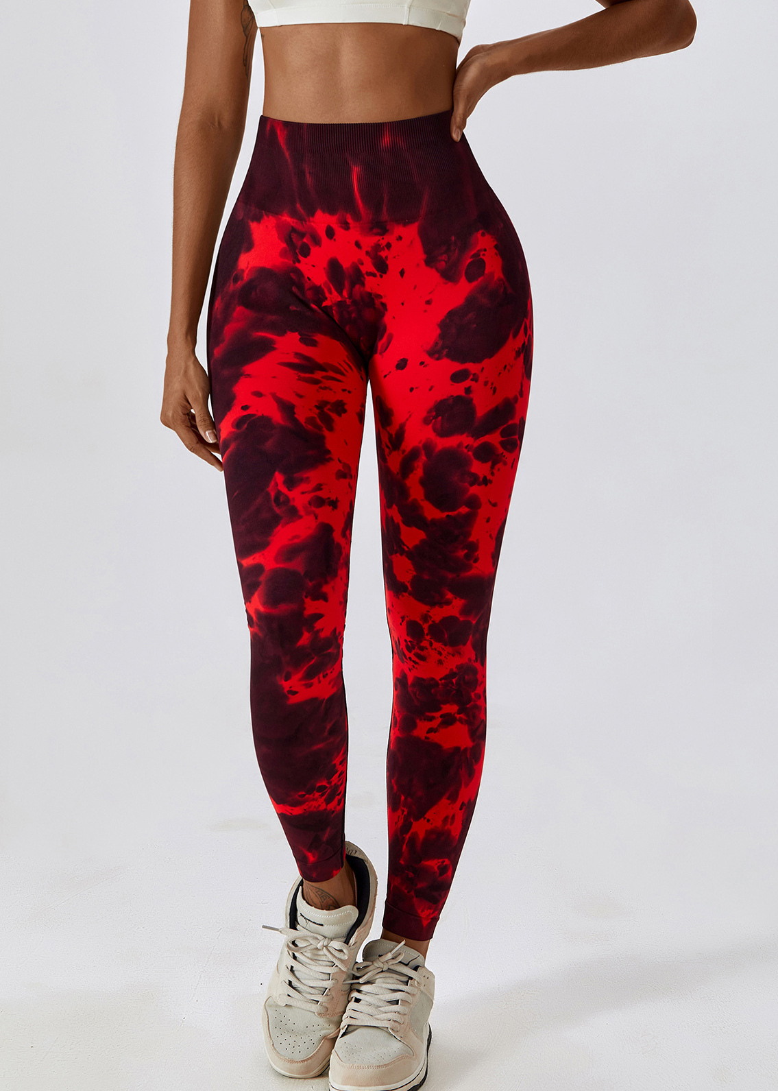 Customized Tie-Dye Seamless High Waist Yoga Pants