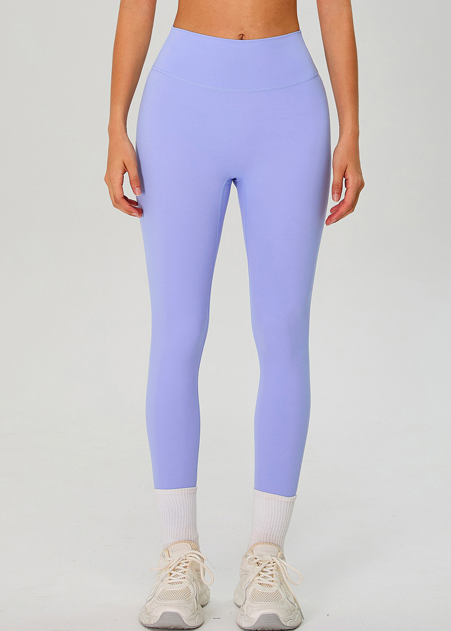 Custom double-sided brushed nylon athletic leggings