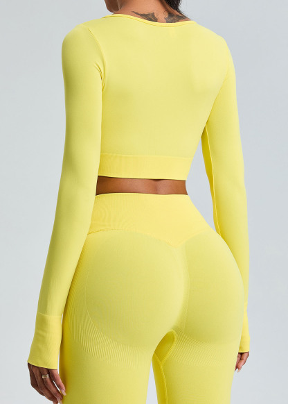 Customized Seamless long sleeve yoga wear