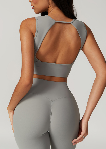 Customized Brushed back one-piece sports bra