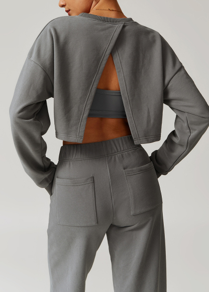 Customized autumn and winter round neck sports sweatshirt