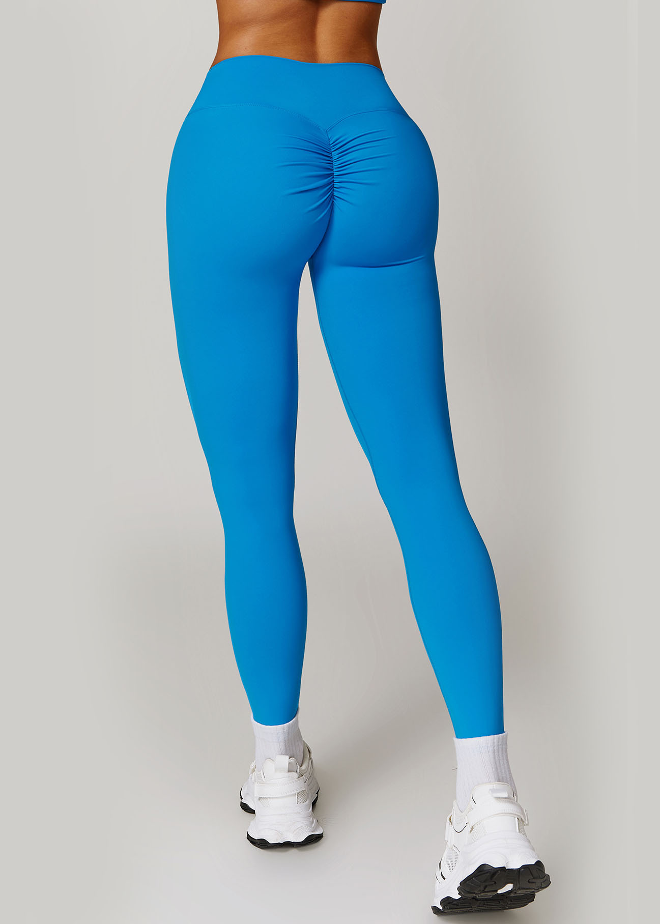 Customized Brushed tummy-controlling high-waisted fitness pants