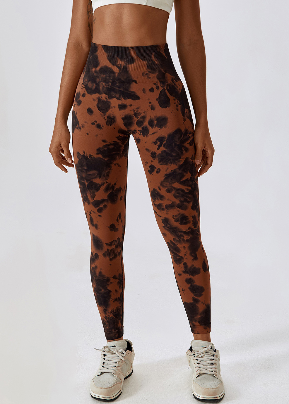 Customized Tie-Dye Seamless High Waist Yoga Pants