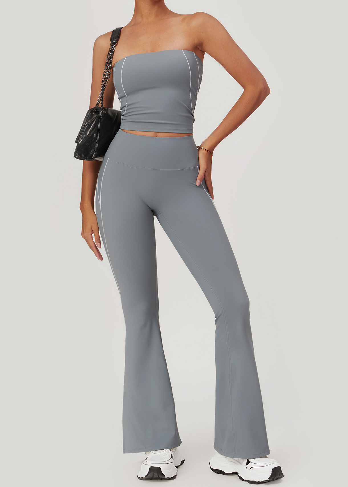 Customized Fitness wide leg flared pants