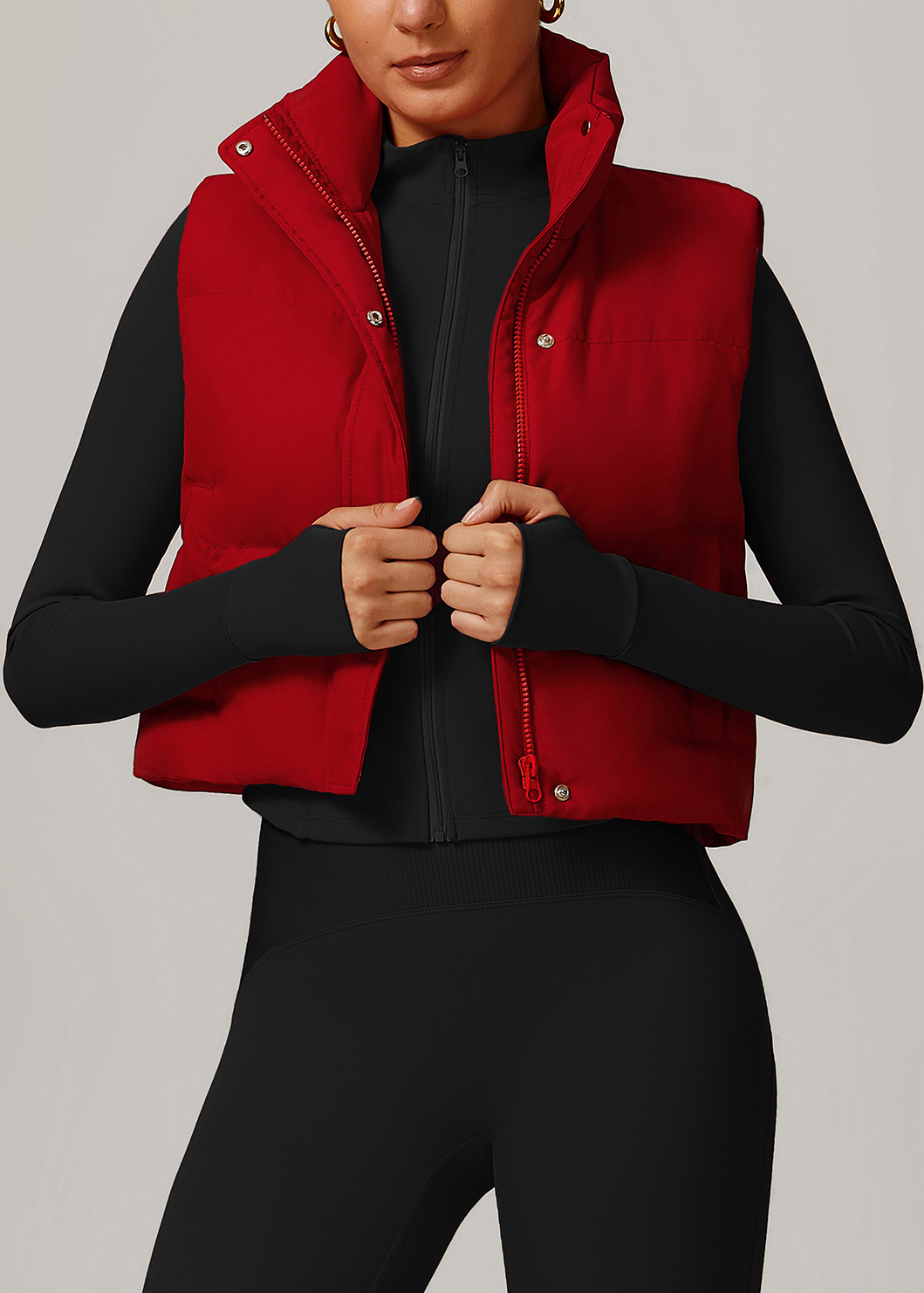 Customized White duck down jacket vest