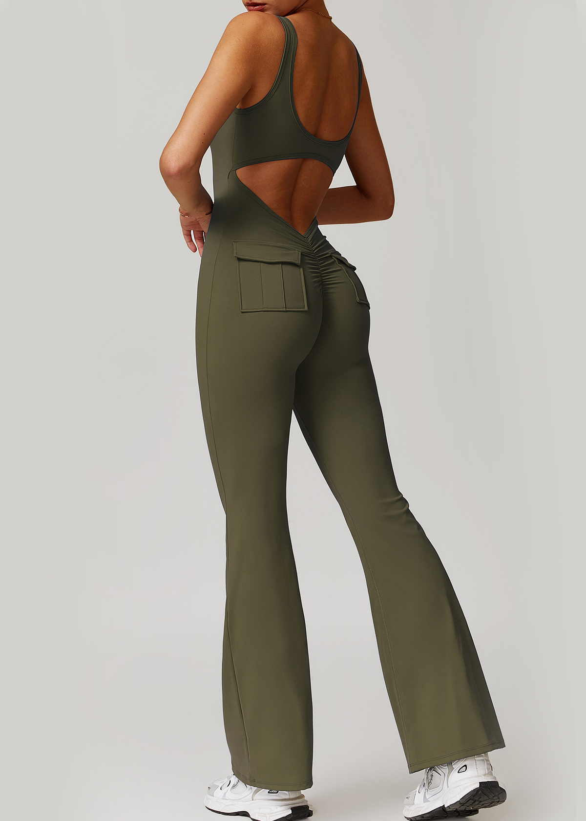 Customized Hollow back yoga jumpsuit